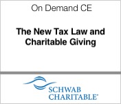 Schwab Charitable The new tax law and charitable giving