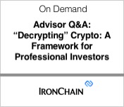 IronChain Decrypting Crypto A Framework for Professional Investors
