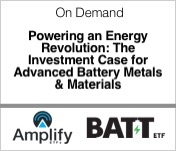 Amplify ETFs BATT ETF Powering an Energy Revolution