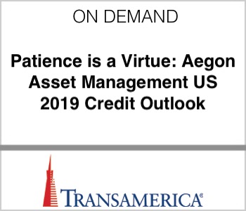 Transamerica - Patience is a Virtue: Aegon Asset Management US 2019 Credit Outlook