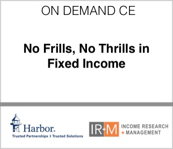 Harbor Capital Advisors - No Frills, No Thrills in Fixed Income