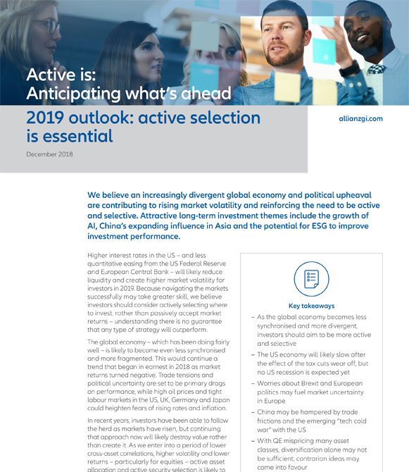 Allianz 2019 Outlook Active Selection is Essential