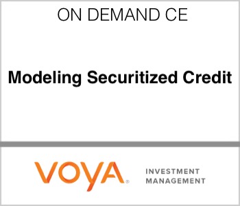 Voya Investment Management - Modeling Securitized Credit