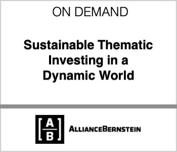 Sustainable Thematic Investing in a Dynamic World - AllianceBernstein