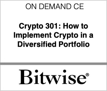 Crypto 301: How to Implement Crypto in a Diversified Portfolio