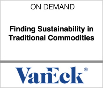 Finding Sustainability in Traditional Commodities
