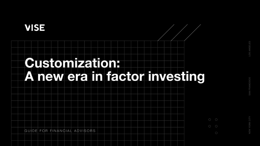 Customization: A new era in factor investing