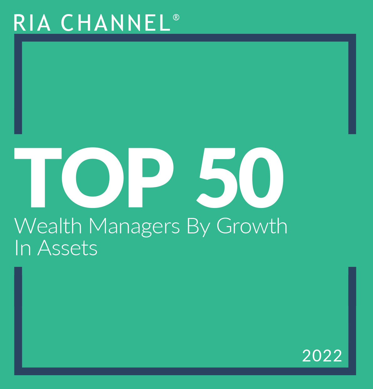 RIA Channel • Wealth Managers By Growth In Assets • 2022