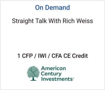 Straight Talk With Rich Weiss – American Century Investments – 10.26.26