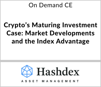 Crypto’s Maturing Investment Case: Market Developments and the Index Advantage – Hashdex Asset Management – 5.14.26 Hashdex 5.14.26 OD Now
