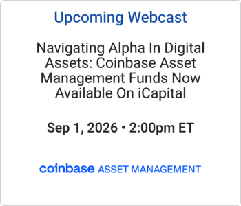 Coinbase - upcoming webcast
