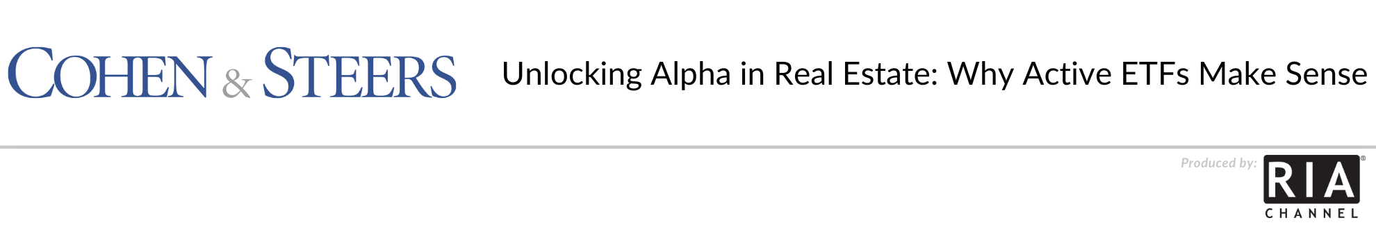 Unlocking Alpha in Real Estate: Why Active ETFs Make Sense