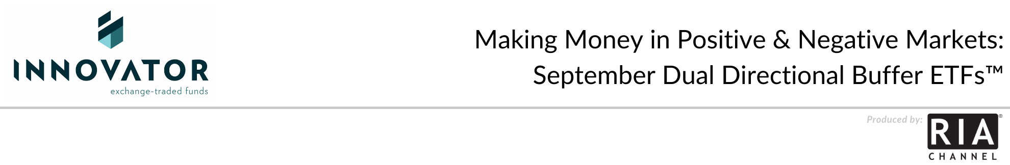 Making Money in Positive & Negative Markets: September Dual Directional Buffer ETFs™