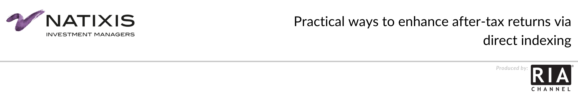  Practical ways to enhance after-tax returns via direct indexing by Natixis Investment Management 