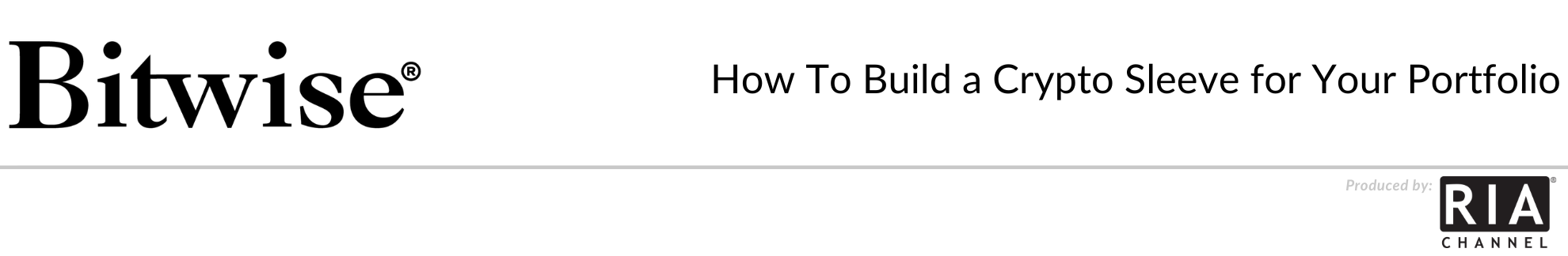  How To Build a Crypto Sleeve for Your Portfolio by Bitwise Asset Management