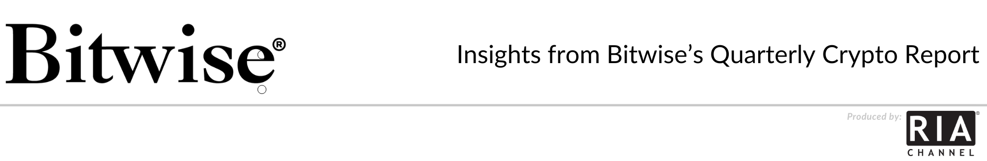  Insights from Bitwise’s Quarterly Crypto Report by Bitwise Asset Management