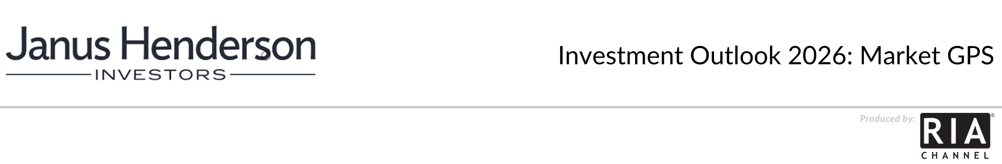  Investment Outlook 2026: Market GPS by Janus Henderson Investors