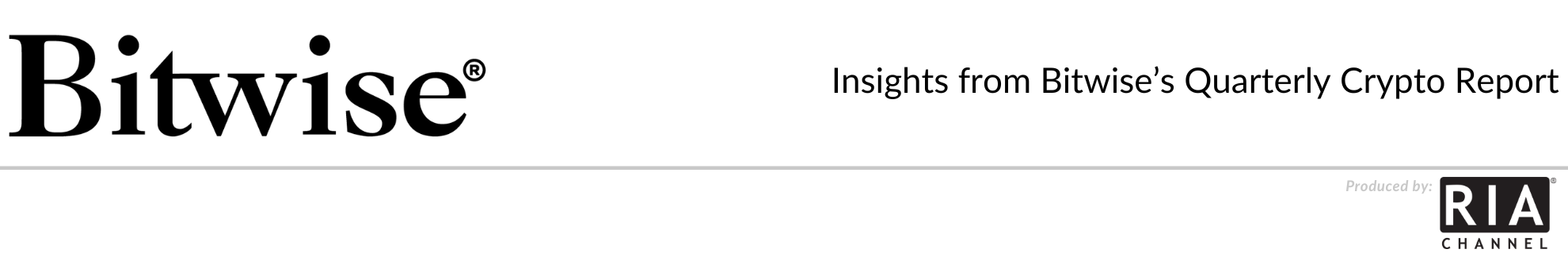 Insights from Bitwise’s Quarterly Crypto Report