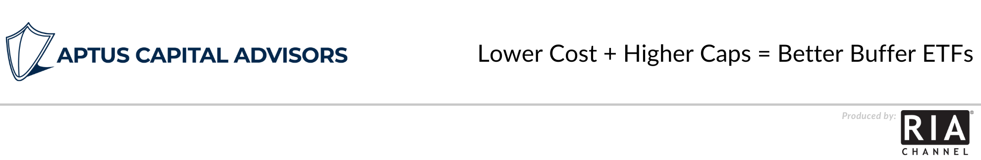  Lower Cost + Higher Caps = Better Buffer ETFs by Aptus Capital Advisors