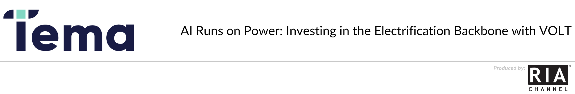 AI Runs on Power: Investing in the Electrification Backbone with VOLT