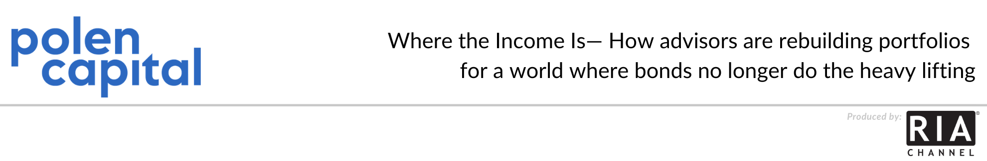 Where the Income Is— How advisors are rebuilding portfolios for a world where bonds no longer do the heavy lifting