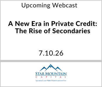 Star Mountain Capital - Upcoming Webcast