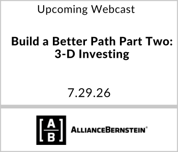 AllianceBernstein - Upcoming Webcast