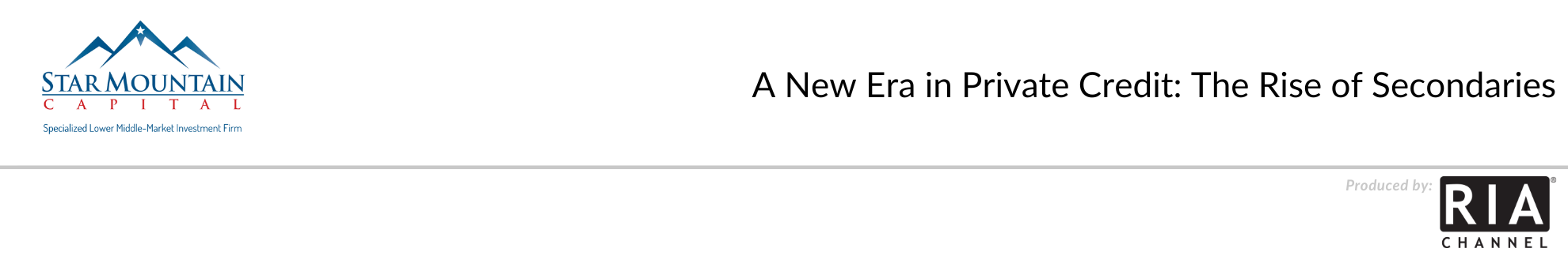 A New Era in Private Credit: The Rise of Secondaries