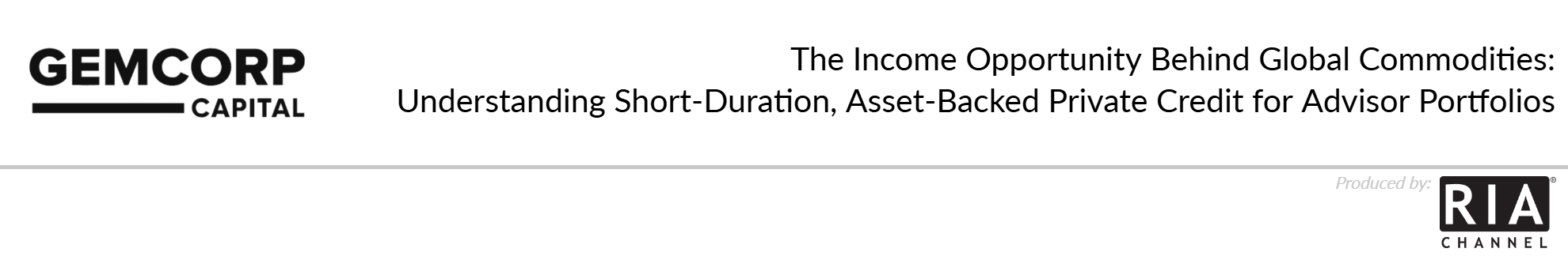  The Income Opportunity Behind Global Commodities by Gemcorp Capital