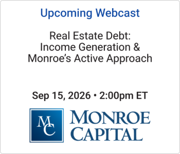 Monroe Capital - Upcoming webcast