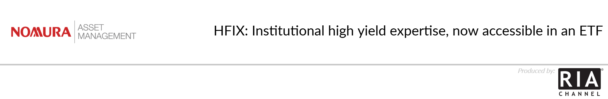 HFIX: Institutional high yield expertise, now accessible in an ETF